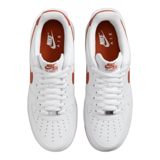 Nike Air Force 1 '07 White/White/Dragon Red shoes