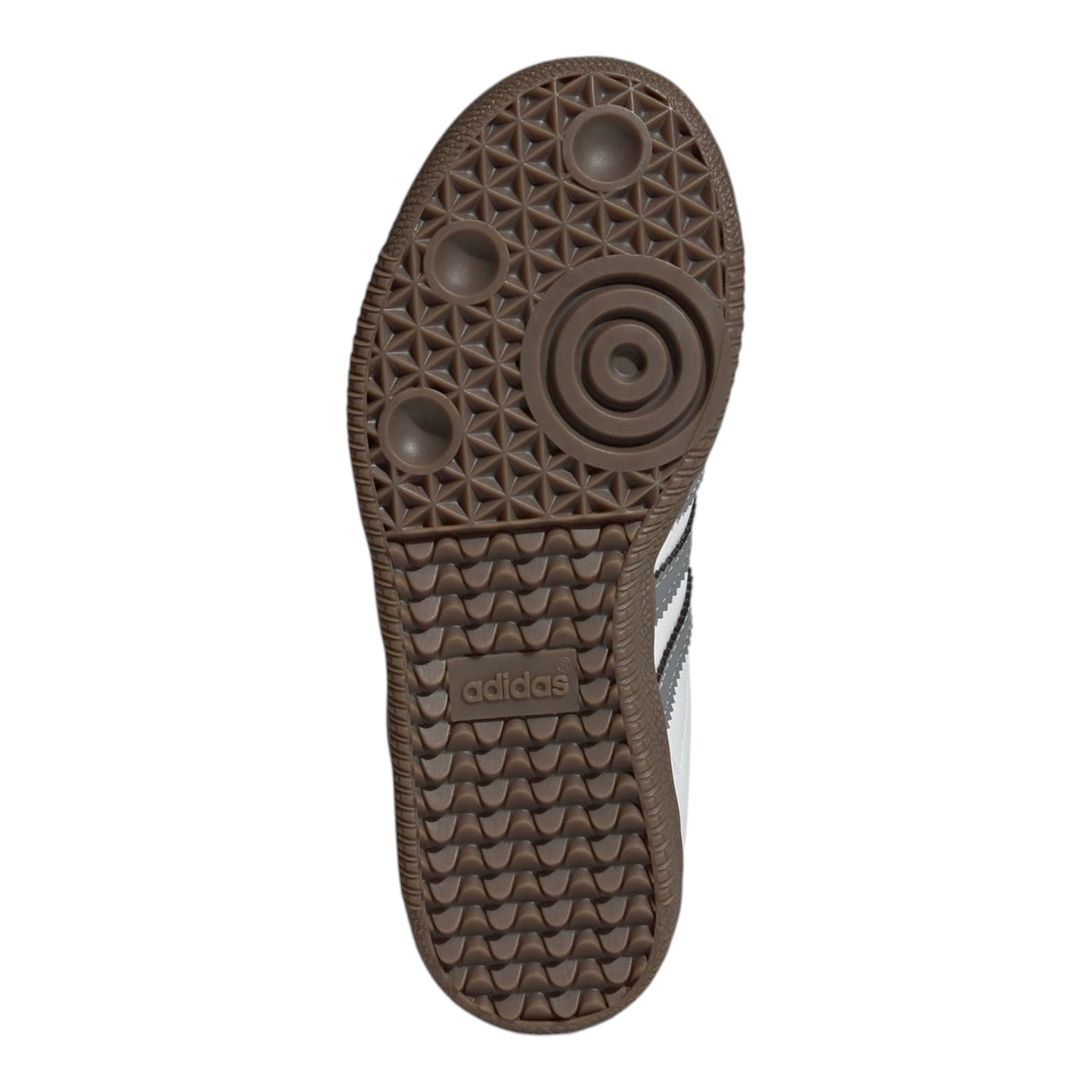 ADIDAS SAMBA J (WHITE/GREY/GUM