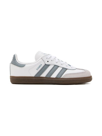 ADIDAS SAMBA J (WHITE/GREY/GUM