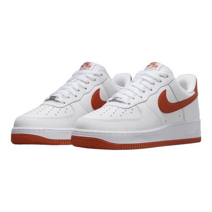 Nike Air Force 1 '07 White/White/Dragon Red shoes