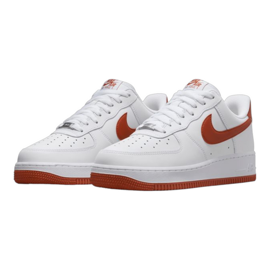 Nike Air Force 1 '07 White/White/Dragon Red shoes